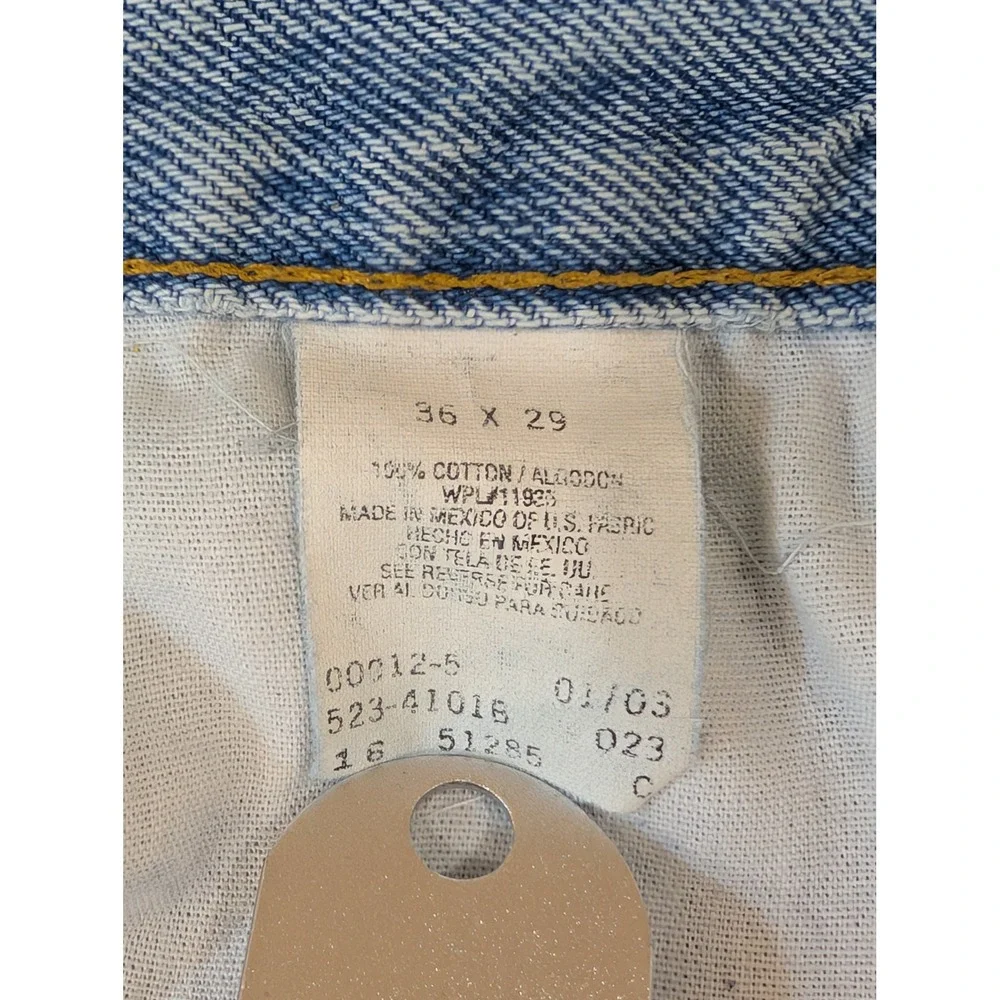 Arizona Jean Company Relaxed Fit Men's Denim Jeans Light Wash 36W 29L - Picture 5 of 5